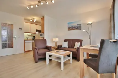 Küche/Küchenzeile in der Unterkunft Kurparkresidenz Timmendorfer Strand Appartement 2