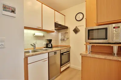 Küche/Küchenzeile in der Unterkunft Kurparkresidenz Timmendorfer Strand Appartement 2