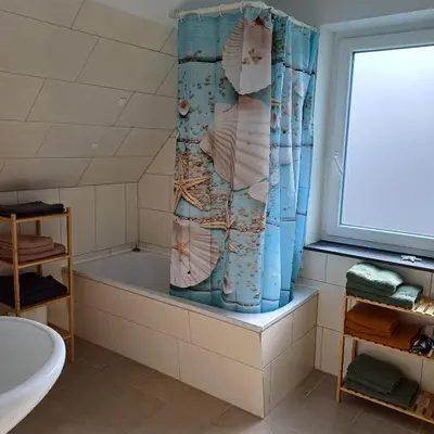 Ein Badezimmer in der Unterkunft Ferienhaus mit 4 Schlafzimmer