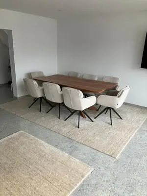 Ein Sitzbereich in der Unterkunft Familienzeit, moderne Ferienwohnung mit Sauna in Timmendorfer Strand