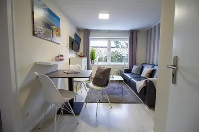Ein Sitzbereich in der Unterkunft Nautic Lounge - Beach House 1
