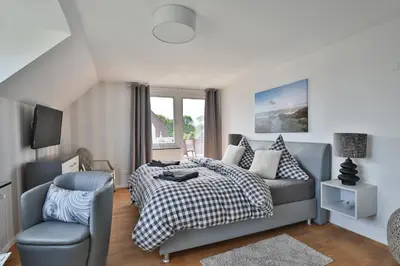 Ein Bett oder Betten in einem Zimmer der Unterkunft Nautic Lounge - Sea View