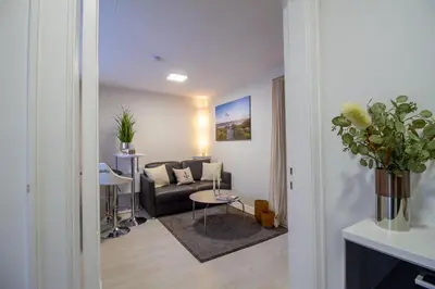 Ein Sitzbereich in der Unterkunft Nautic Lounge - Beach House 2
