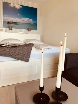 Ein Bett oder Betten in einem Zimmer der Unterkunft Apartment Sundowner