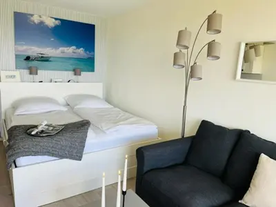 Ein Bett oder Betten in einem Zimmer der Unterkunft Apartment Sundowner