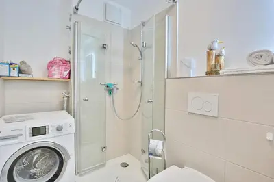 Ein Badezimmer in der Unterkunft Strandglück Haus C Strandglück Appartement 10C