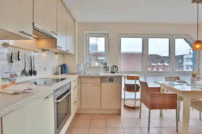 Küche/Küchenzeile in der Unterkunft Hansa Residenz II Hansa-Residenz II Appartement 31