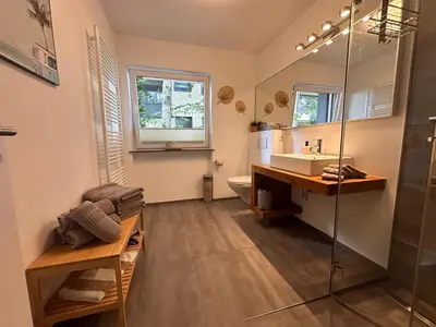 Ein Badezimmer in der Unterkunft Waterkant Apartments