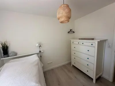 Ein Bett oder Betten in einem Zimmer der Unterkunft Waterkant Apartments