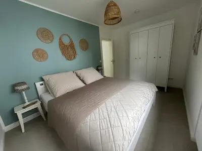Ein Bett oder Betten in einem Zimmer der Unterkunft Waterkant Apartments