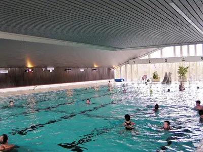 Der Swimmingpool an oder in der Nähe von Wellness-Penthouse Meeresblick