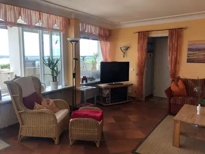 TV/Unterhaltungsangebot in der Unterkunft Wellness-Penthouse Meeresblick