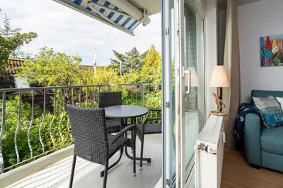 Ein Balkon oder eine Terrasse in der Unterkunft Schatzkammer App Nr 7
