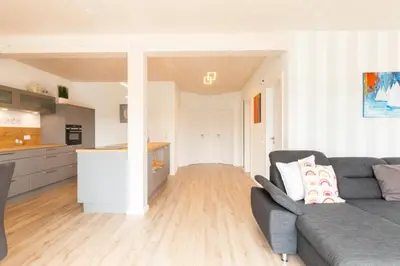 Küche/Küchenzeile in der Unterkunft Ferienhaus Eastside - Niendorf