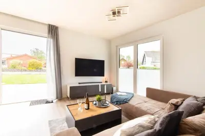 TV/Unterhaltungsangebot in der Unterkunft Ferienhaus Westside Niendorf