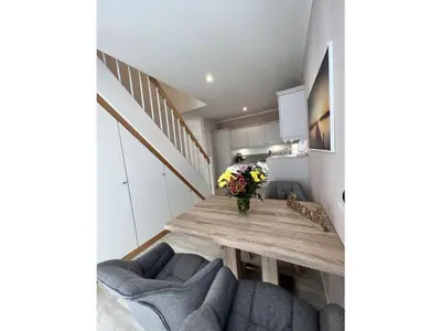Ein Sitzbereich in der Unterkunft Beach House Comfortable holiday residence