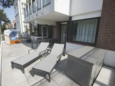 Ein Sitzbereich in der Unterkunft At the pier I Comfortable Vacation Home