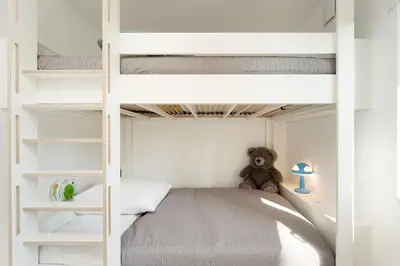 Ein Bett oder Betten in einem Zimmer der Unterkunft Ostsee Koje 45