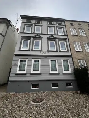 Das Gebäude in dem sich die Ferienwohnung befindet
