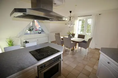 Küche/Küchenzeile in der Unterkunft Hamptons House