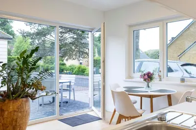Ein Garten an der Unterkunft MEI11 Ferienwohung Küstelodge