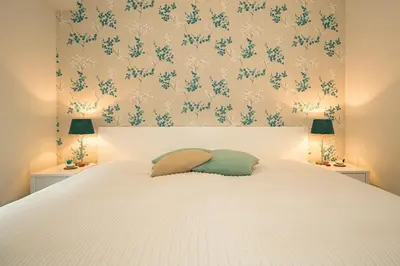 Ein Bett oder Betten in einem Zimmer der Unterkunft Haus Möwenberg 15 Appartement 04