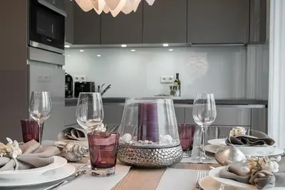 Küche/Küchenzeile in der Unterkunft Haus Möwenberg 15 Appartement 04