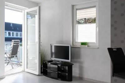 TV/Unterhaltungsangebot in der Unterkunft Ferienwohnung Moderne Brise Scharbeutz