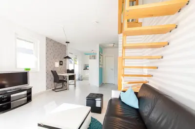 TV/Unterhaltungsangebot in der Unterkunft Ferienwohnung Moderne Brise Scharbeutz