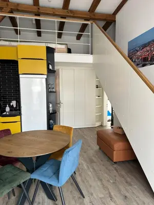 Küche/Küchenzeile in der Unterkunft Altstadtwohnung am See