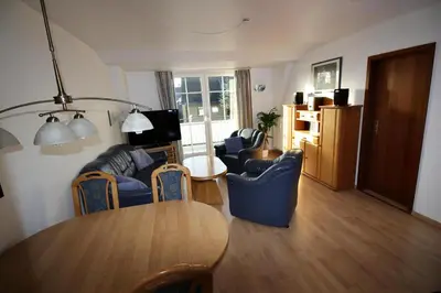 Ein Sitzbereich in der Unterkunft Parkside No 8