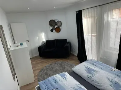 Ein Bett oder Betten in einem Zimmer der Unterkunft Zentrale, stilvolle Wohnung