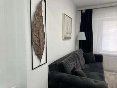 Ein Sitzbereich in der Unterkunft Zentrale, stilvolle Wohnung