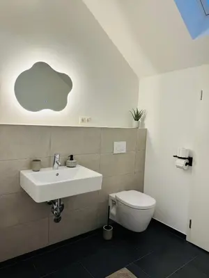 Ein Badezimmer in der Unterkunft Luxus-Oase zwischen Ostsee und Lübeck