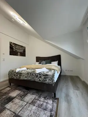 Ein Bett oder Betten in einem Zimmer der Unterkunft Luxus-Oase zwischen Ostsee und Lübeck