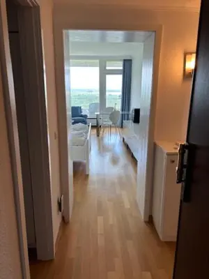 Ein Sitzbereich in der Unterkunft Apartment Himmlischer Ausblick