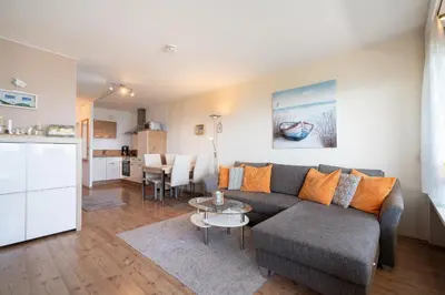 Küche/Küchenzeile in der Unterkunft Panoramic Sierksdorf App B10-3