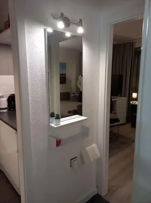 Ein Badezimmer in der Unterkunft Ferienwohnung mit Ostseeblick & Strandlage