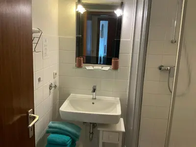 Ein Badezimmer in der Unterkunft Baltic Stuben Hotel Garni Travemünde