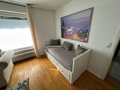 Ein Sitzbereich in der Unterkunft Haus Königsee 