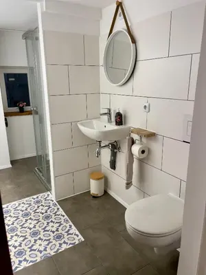 Ein Badezimmer in der Unterkunft Haus Königsee 