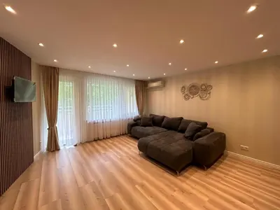 Ein Sitzbereich in der Unterkunft Ostseeperle