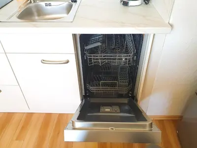 Küche/Küchenzeile in der Unterkunft Ferienwohnung Kost