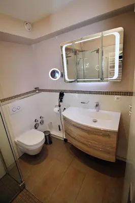 Ein Badezimmer in der Unterkunft Seepferdchen Suite