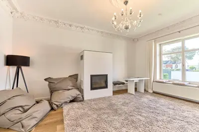 Ein Bett oder Betten in einem Zimmer der Unterkunft Ostseeglück