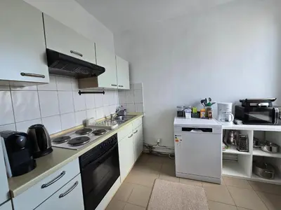 Küche/Küchenzeile in der Unterkunft Charmante Ferienwohnung im Herzen von Lübeck