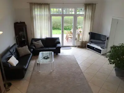 Ein Sitzbereich in der Unterkunft Strandrausch Comfortable holiday residence