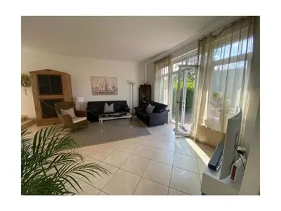 Ein Sitzbereich in der Unterkunft Strandrausch Comfortable holiday residence