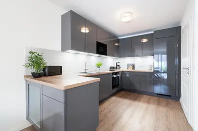 Küche/Küchenzeile in der Unterkunft Sunseeker House No 2