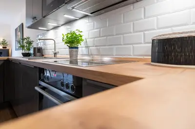 Küche/Küchenzeile in der Unterkunft Sunseeker House No 2